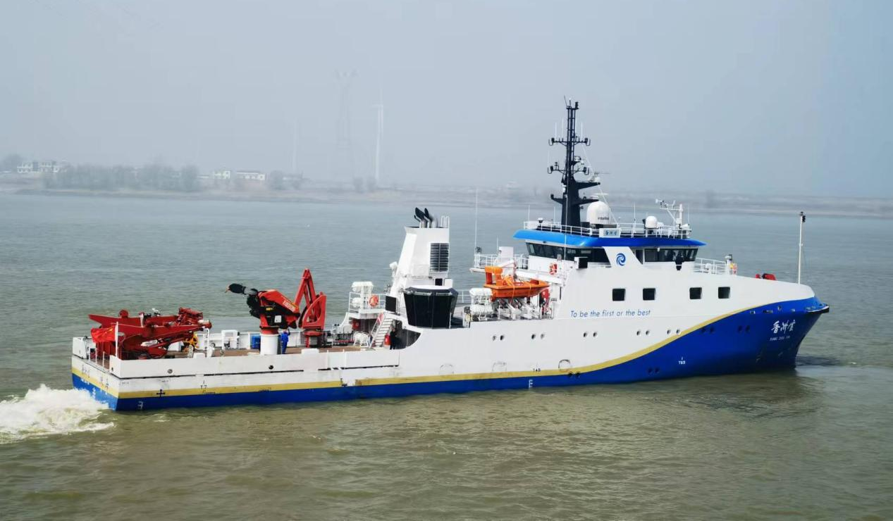 智能型测试工作保障船“香洲云”顺利离厂
